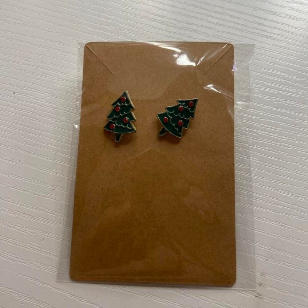 Christmas tree earrings